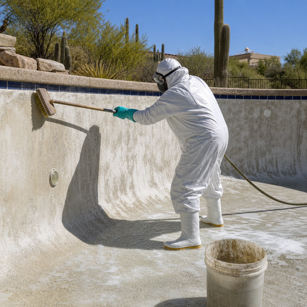 Pool Acid Wash in Chandler, AZ