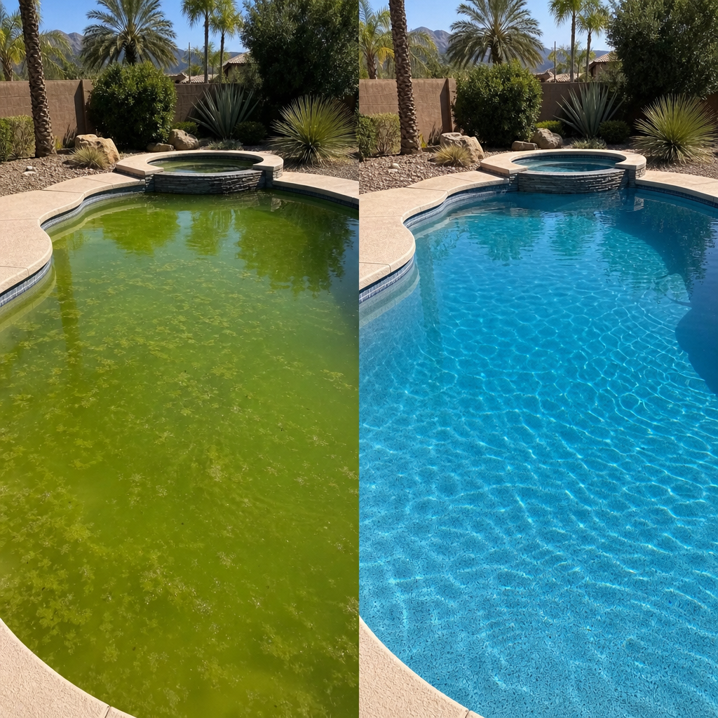 Green Pool Cleanup in Chandler, AZ